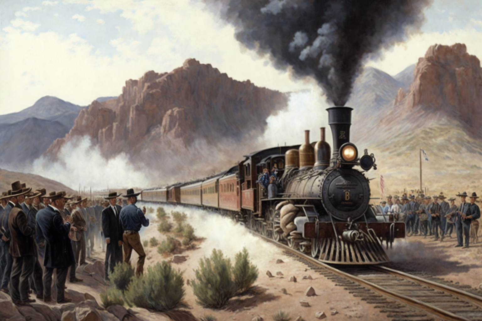 Wilden Westen zur modernen Nation: Der Bau der transkontinentalen Eisenbahn in den USA