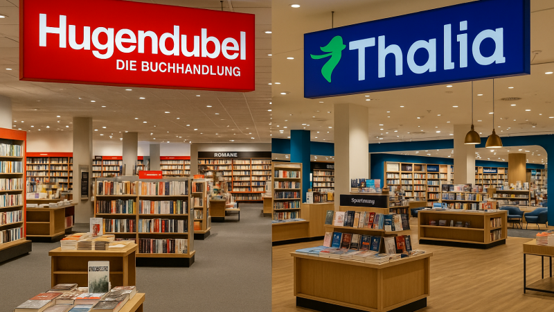 Buchpaläste oder Kompaktformat? Deutschlands größte Buchketten im Strategieduell